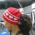 Valentine Hearts Ponytail Hat