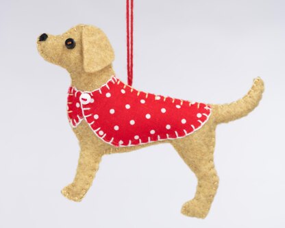 Labrador Felt Ornament