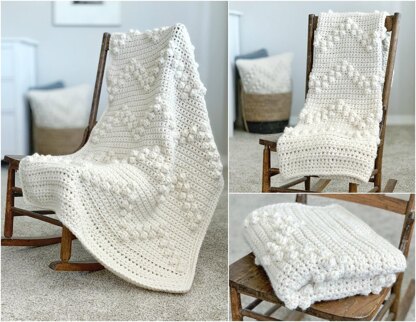 The Chevron Bobble Blanket 062