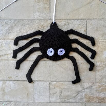 Crochet Halloween spider & spiderweb