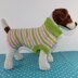 Dog Candy Stripe Sweater Coat