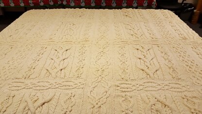 Aran afghan for Mom