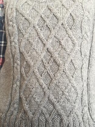 ARGYLE sleveless sweater
