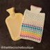 Granny Stripe Hot Water Bottle Cover