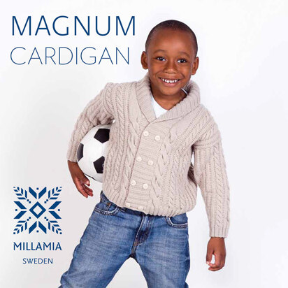 Magnum Cardigan in MillaMia Naturally Soft Merino