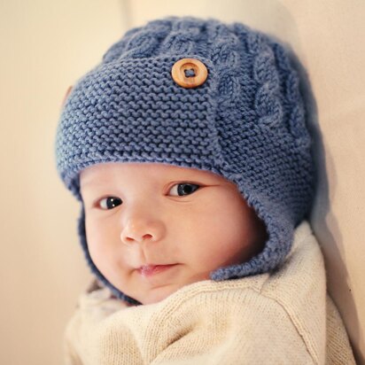 Dayton - Cabled Baby Aviator Hat