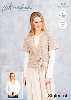 Crochet Cardigans in Stylecraft Moonbeam - 9629 - Downloadable PDF