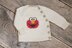 Knit kids sweater Knitting Pattern, Red monster Elmo motif duplicate stitch