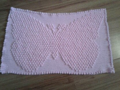 Small Butterfly Baby Blanket