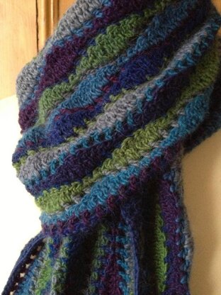 Little Landscapes Crochet Scarf