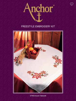 Anchor Freestyle - Autumn Tablecloth Embroidery Kit - 80cm x 80cm