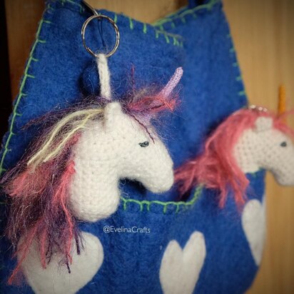 Unicorn keyring