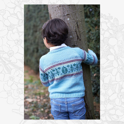 Freddie Jumper - Sweater Knitting Pattern for Boys in Willow & Lark Poetry