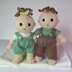 Dungarees set Betsy and Ben dolls