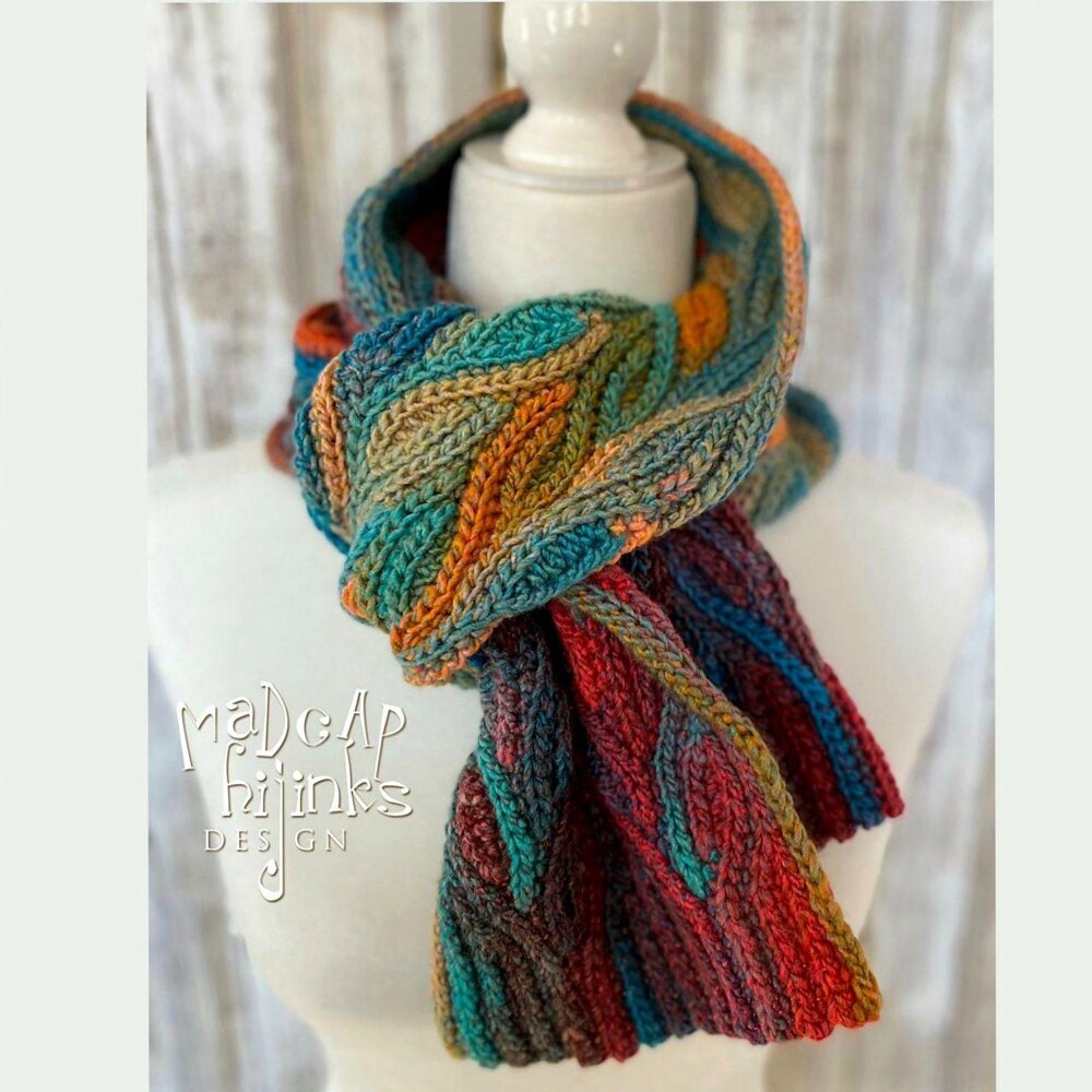 Autumn Buds Scarf Crochet pattern by Liudmyla Hefny LoveCrafts