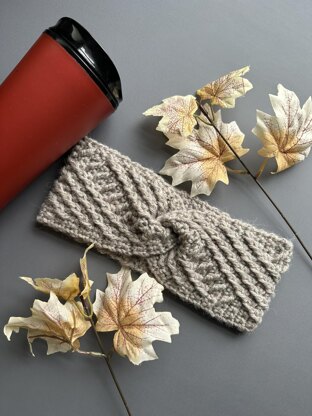 Crossline Crochet Headband