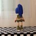 Blue-Haired Warrior Girl Amigurumi Pattern – Fanart Crochet PDF