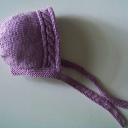 Cable Baby Bonnet