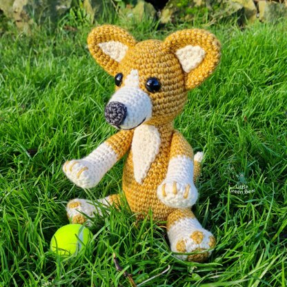 Cerys the Corgi - UK Terminology - Amigurumi