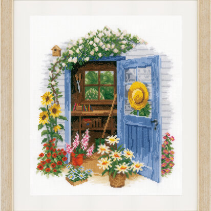 Vervaco Counted Cross Stitch Kit - My Garden Shed (Aida) - 28cm x 32cm