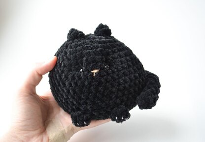 Plush black cat