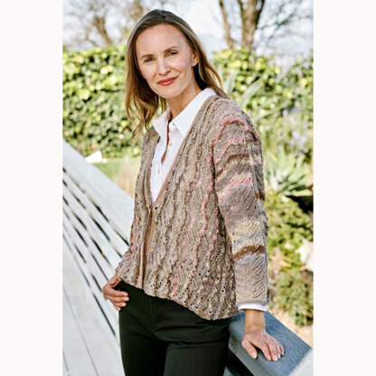 Trendsetter Yarns 6600D Celebrate Side to Side Chevron Cardigan PDF