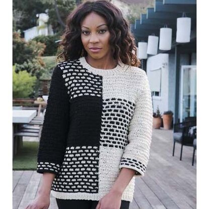 Trendsetter Yarns 6000G Pure Love - Brick Stitch Pullover PDF