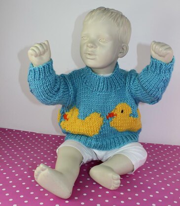 Baby and Toddler Chunky Rubber Duck Sweater