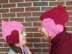 Matching hearts hat