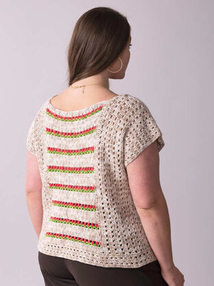 Azalea Buds Top in Berroco Tillie - Downloadable PDF