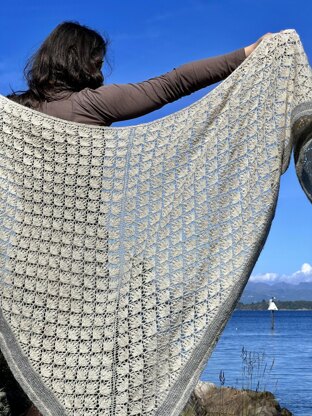 Cotton Grass shawl