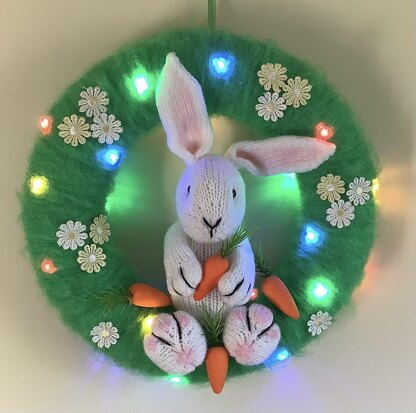 Spring or Easter light up Wreath