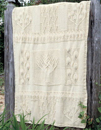 Nature in Natural Afghan in Lion Brand Wool-Ease Chunky - 1276A