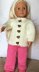 Aran Cardigan and Trousers set 18 inch doll