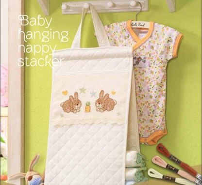 Anchor Cute Bunny Baby Hanging Nappy Stacker - 00600003-00708-06 - Downloadable PDF