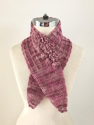 Floral Peony Scarf Crochet pattern by Valerie Baber Designs
