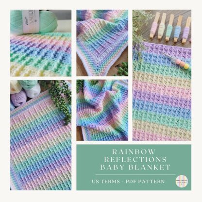 Rainbow Reflections Baby Blanket - US Terms