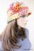 Women's Hat With Flower "Happy Autumn Colors"