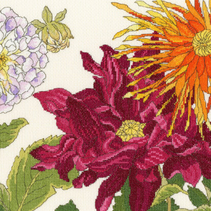 Bothy Threads Dahlia Bloom Cross Stitch Kit