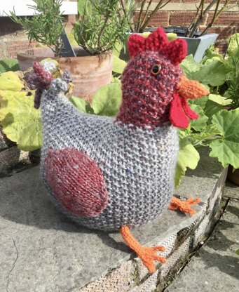 Chunky chicken doorstop