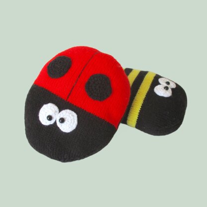 Ladybird and Bee Cushions