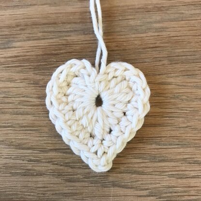 Crochet Heart in three sizes