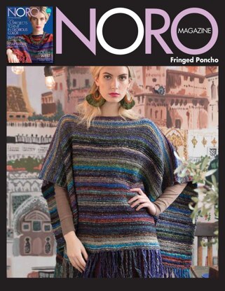 Fringed Poncho in Noro Taiyo - 14387 - Downloadable PDF