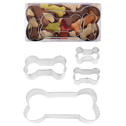 R&M Dog Bone Cookie Cutters Set of 4