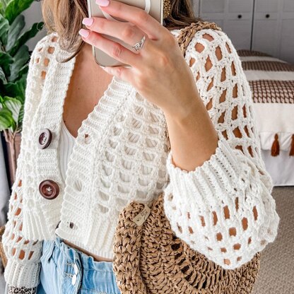 Peek-A-Boo Crop Cardigan