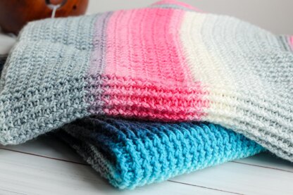 Aurora Skies Ribbed Baby Blanket