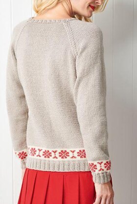 Fairisle Flower Border Cardigan