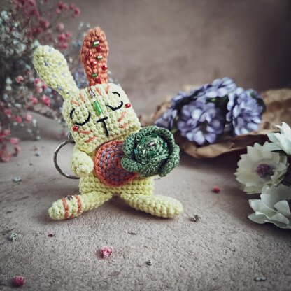 Miniature Bunny with Cabbage