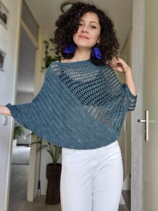 "Be Glam" Poncho Blouse