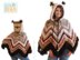 Fiesta Owl Poncho with Hood